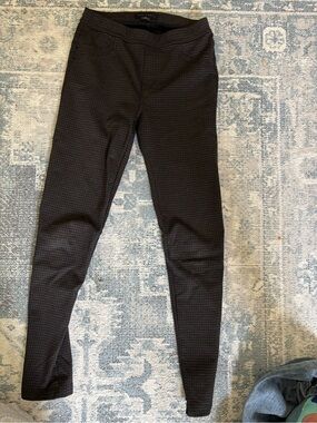 Sanctuary Black Brown Check Ponte Skinny Pants Size XS